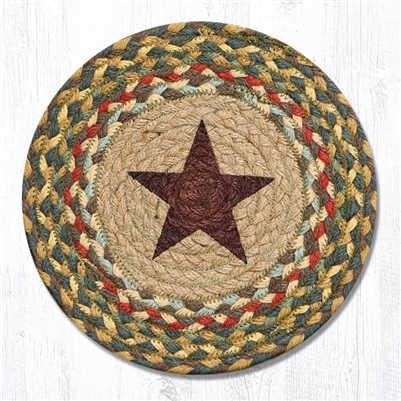 Gold Star Printed Round Trivet 10