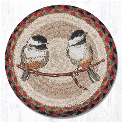 Chickadee Printed Round Trivet 10