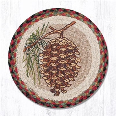 Pinecone Printed Round Trivet 10