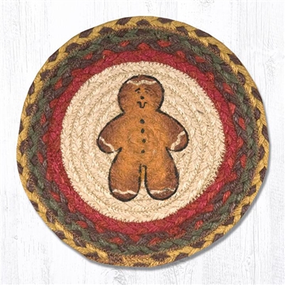 Gingerbread Man Printed Round Trivet 10