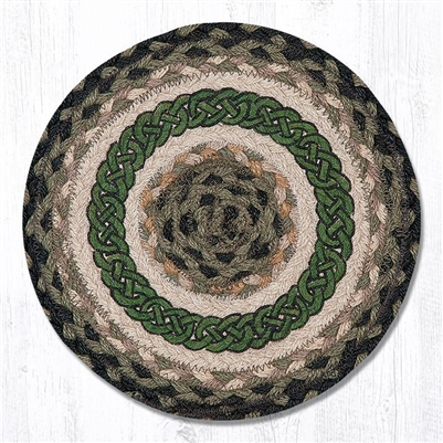 Irish Knot Printed Round Trivet 10