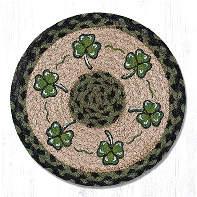 Shamrock Printed Round Trivet 10