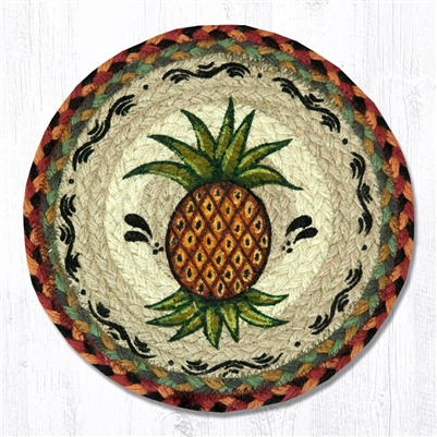 Pineapple Printed Round Trivet 10