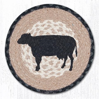 Cow Silhouette Printed Round Trivet 10