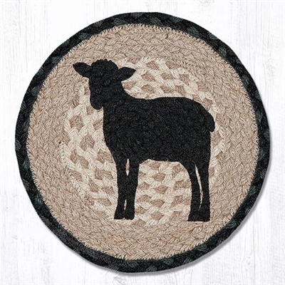 Sheep Silhouette Printed Round Trivet 10