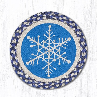 Snowflake Printed Round Trivet 10