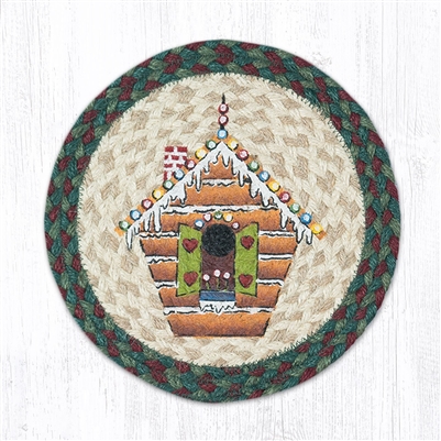 Gingerbread House Printed Round Trivet 10