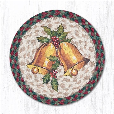 Holly Bell Printed Round Trivet 10